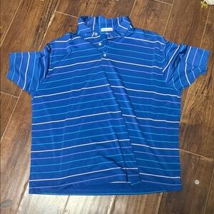 LIKE NEW. Peter Millar xl polo with stripes